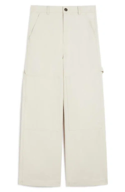Weekend Max Mara Max Mara Weekend Workwear Trousers In Cotton Drill In Neutral