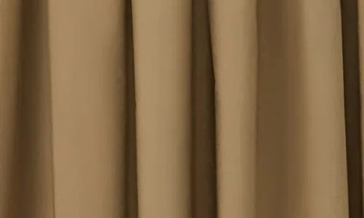 Weekend Max Mara Omens Desert Agiate Pleated Cotton-poplin Midi Skirt In Brown