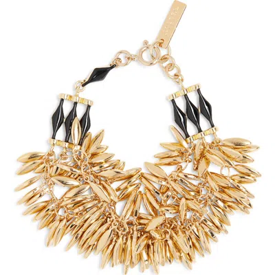 Isabel Marant Fringe Charm Bracelet In Gold