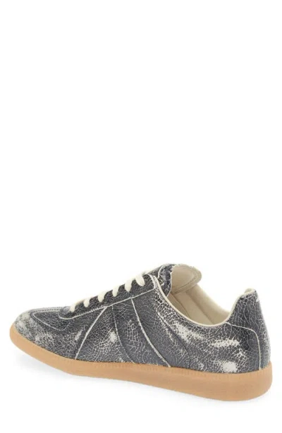 Maison Margiela Leather-suede Replica Sneakers In Gray