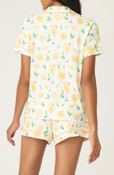 Pj Salvage Mimosa Pajama Short Set In Ivory In Neutral