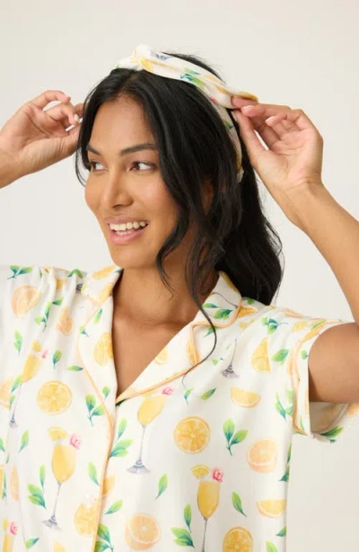 Pj Salvage Mimosa Pajama Short Set In Ivory In Neutral