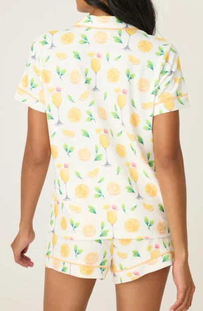 Pj Salvage Mimosa Pajama Short Set In Ivory In Neutral