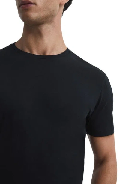 Reiss Black Bless Crew Neck T-shirt In Black