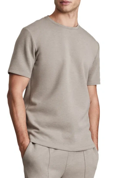 Reiss Bradley Interlock Slim Fit Crewneck Tee In Gray