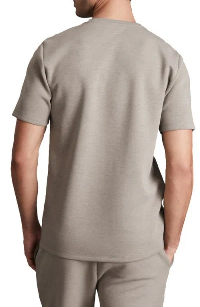 Reiss Bradley Interlock Slim Fit Crewneck Tee In Gray