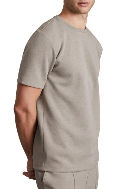 Reiss Bradley Interlock Slim Fit Crewneck Tee In Gray
