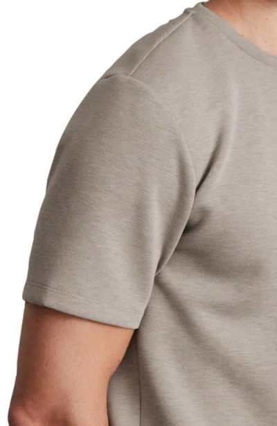 Reiss Bradley Interlock Slim Fit Crewneck Tee In Gray