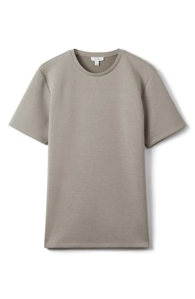 Reiss Bradley Interlock Slim Fit Crewneck Tee In Gray