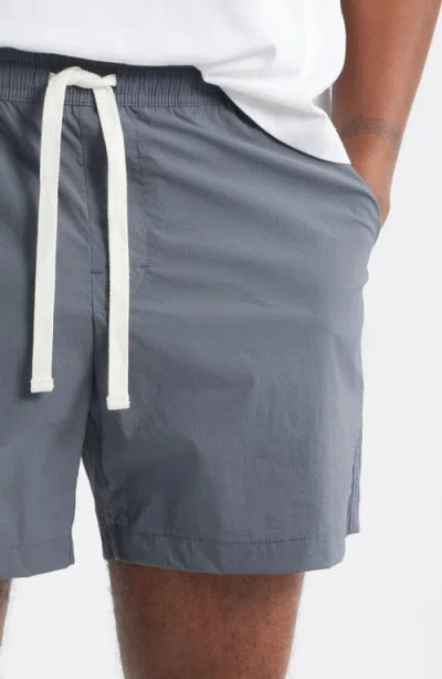 Rizort Kore Drawstring Nylon Shorts In Navy