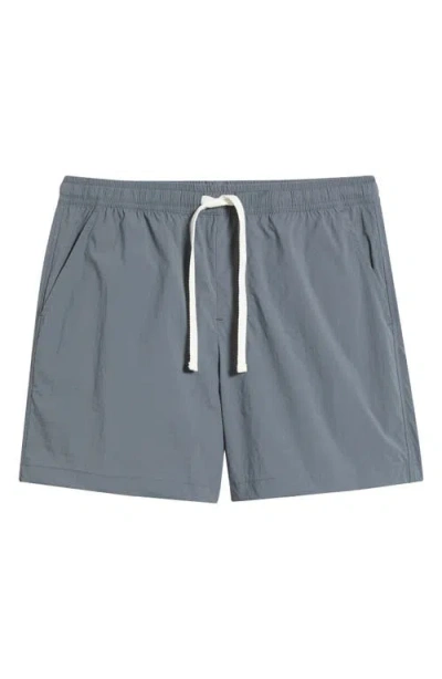 Rizort Kore Drawstring Nylon Shorts In Navy