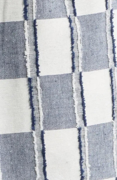 Rizort Andrew Check Cotton Shorts In Navy