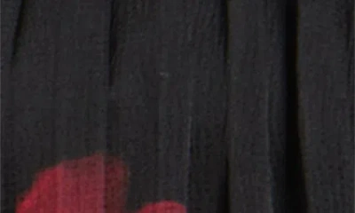 Kobi Halperin Leona Floral Satin Open-back Maxi Dress In Black