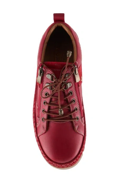 Spring Step Lauria Sneaker In Red