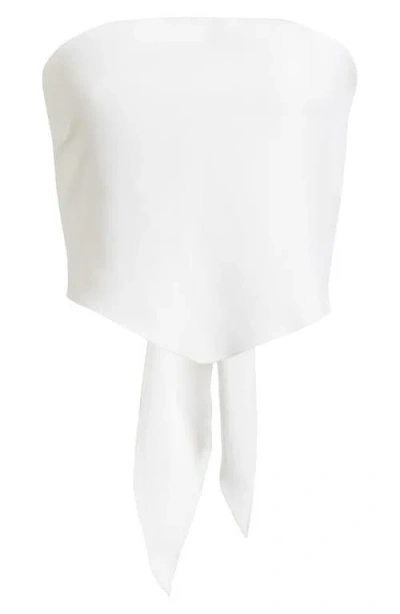 Bella Venice The Lisa Tie Back Bandeau Top In White