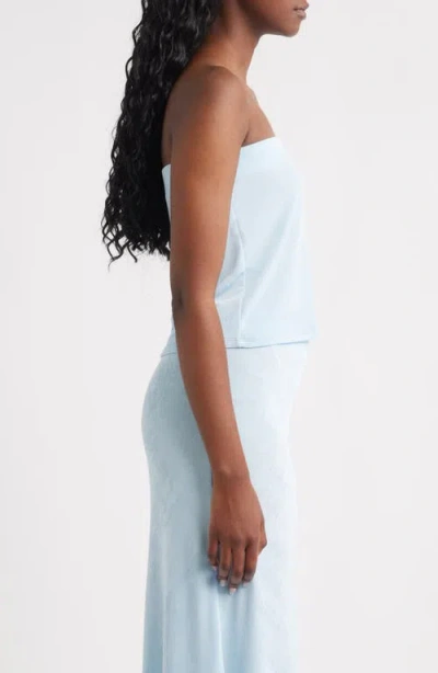 Bella Venice Skye Bandeau Top In Blue