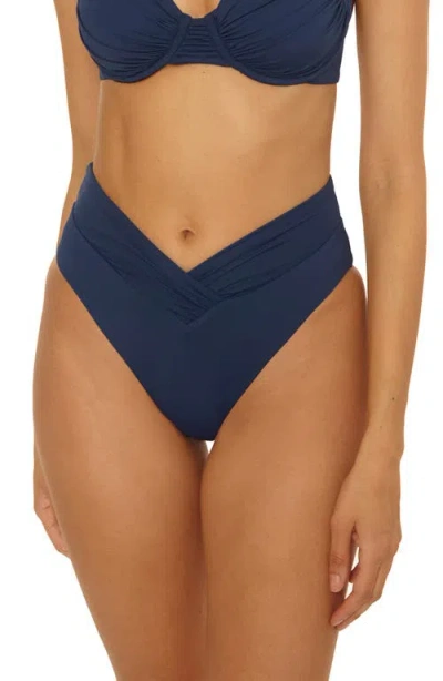 Becca Color Code High Waist Bikini Bottoms In Blue