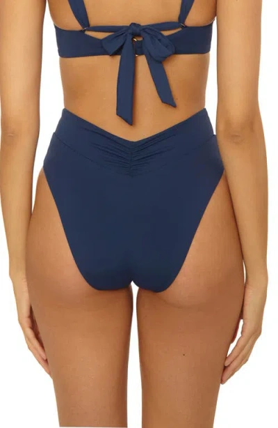 Becca Color Code High Waist Bikini Bottoms In Blue
