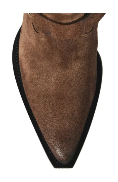 Golden Goose Block Heel Ankle Boots With Metallic Hardware In Brown