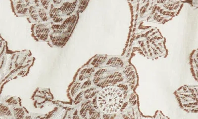 Rizort Nathan Floral Drawstring Shorts In Brown