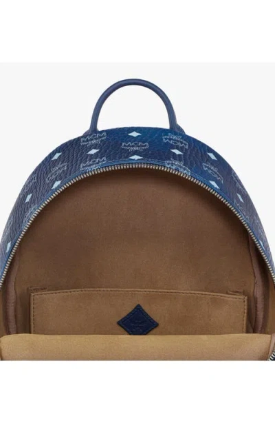 Mcm Stark Side Studs Backpack In Blue