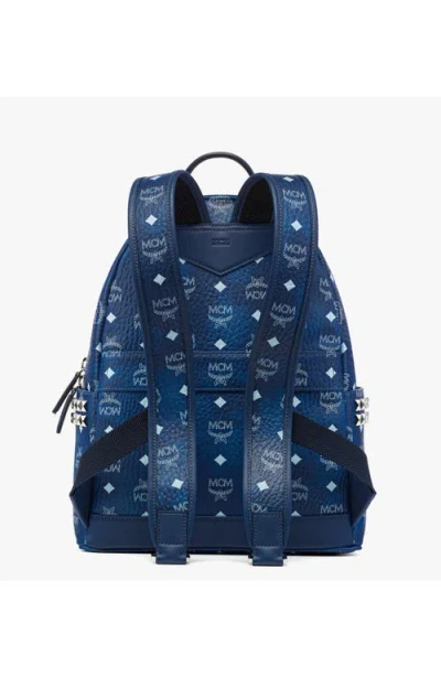Mcm Stark Side Studs Backpack In Blue