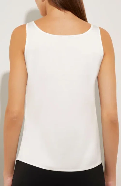 Misook Scoop Neck Tank In White