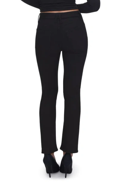 Good American Good Legs Never Fade Ankle Straight Leg Jeans In Black