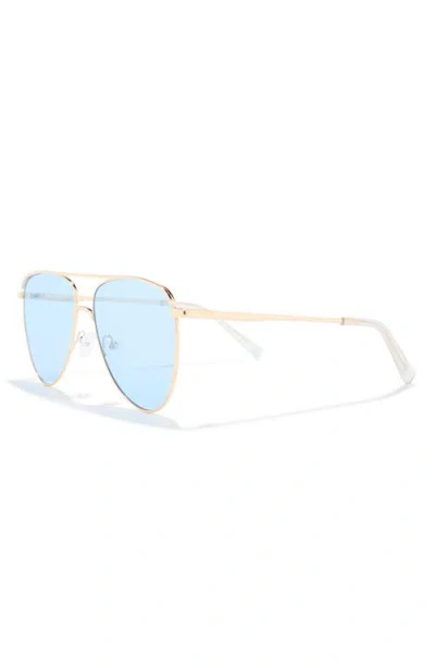 Le Specs The Duke 57mm Aviator Sunglasses In Gold