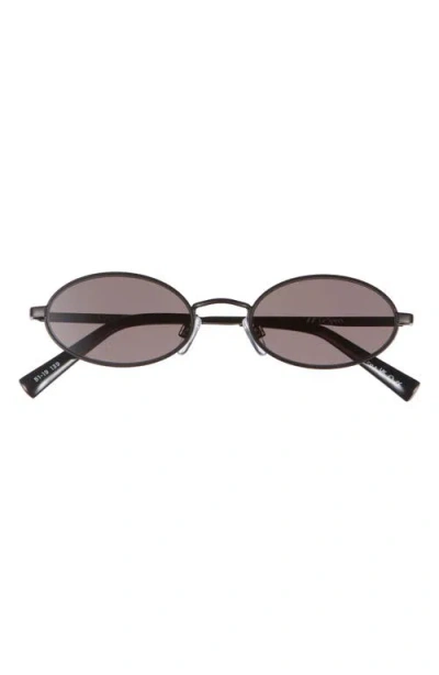 Le Specs Love Train 51mm Oval Sunglasses In Black