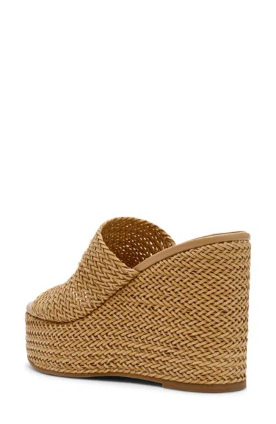 Steve Madden Women's Cassi Platform Wedge Slides In Brown