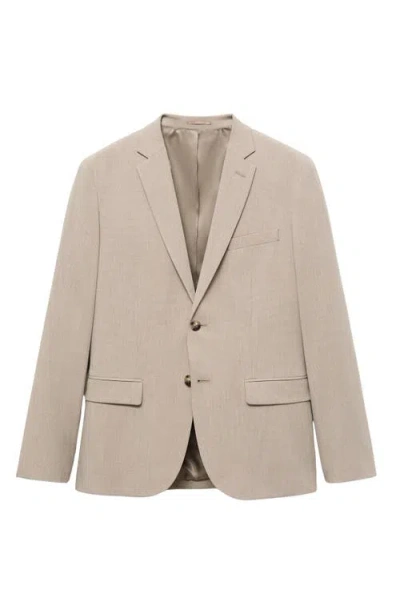Mango Men's Stretch-fabric Super Slim-fit Suit Jacket In Neutral