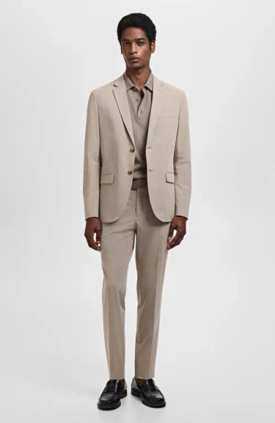 Mango Men's Stretch-fabric Super Slim-fit Suit Jacket In Neutral