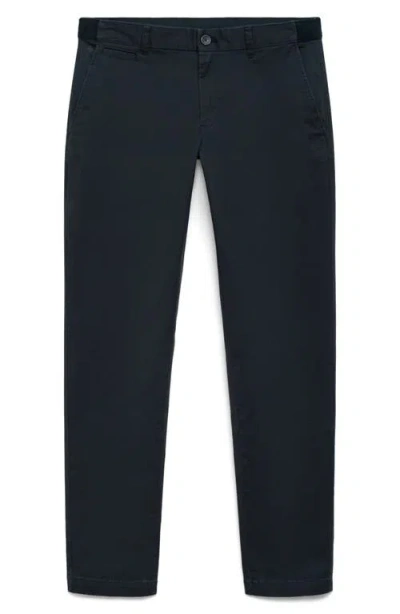 Mango Suit Pants In Blue