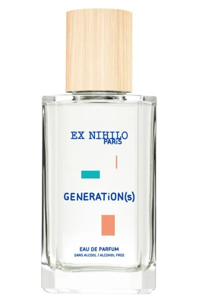 Ex Nihilo Generations Eau De Parfum In Transparent