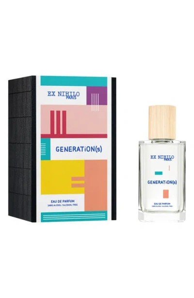 Ex Nihilo Generations Eau De Parfum In Transparent