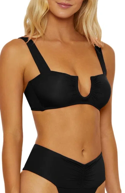 Isabella Rose Belmore U-wire Bikini Top In Black