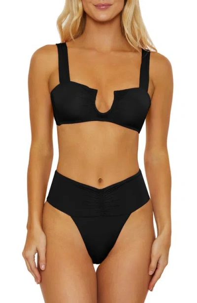 Isabella Rose Belmore U-wire Bikini Top In Black