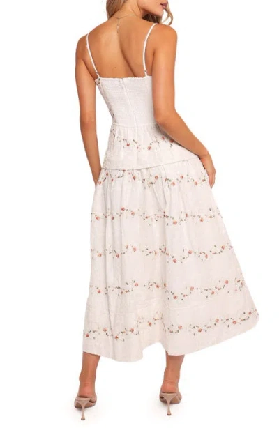 Petal And Pup Petal & Pup Eleanora Floral Embroidered Midi Dress In Multi