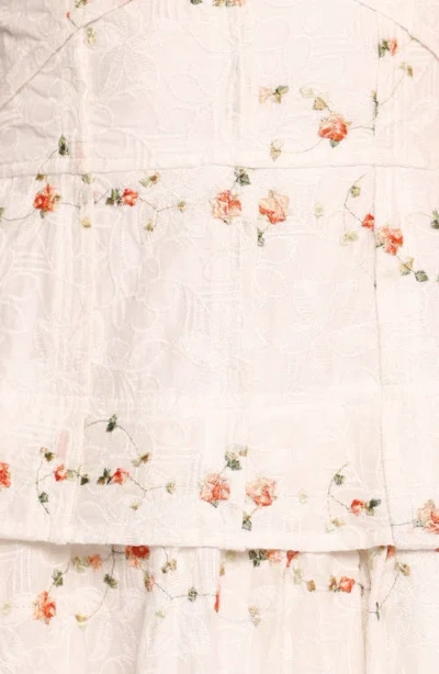 Petal And Pup Petal & Pup Eleanora Floral Embroidered Midi Dress In Multi