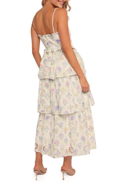 Petal And Pup Petal & Pup Iveta Floral Eyelet Embroidered Midi Dress In Multi