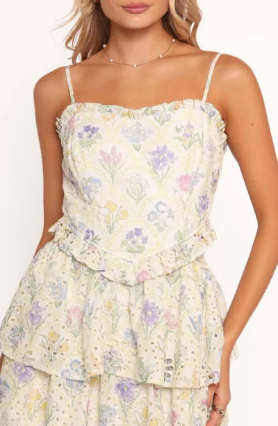 Petal And Pup Petal & Pup Iveta Floral Eyelet Embroidered Midi Dress In Multi