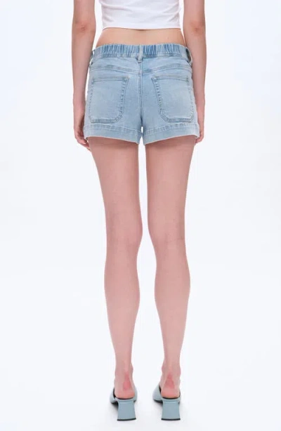 Bayeas Mid Rise Denim Shorts In Blue