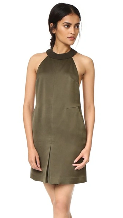 Aq/aq Raelyn Mini Dress In Military Green