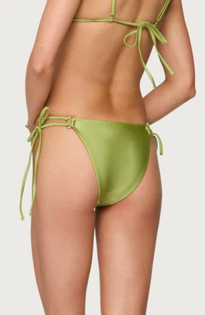 Edikted Neve String Bikini Bottoms In Green