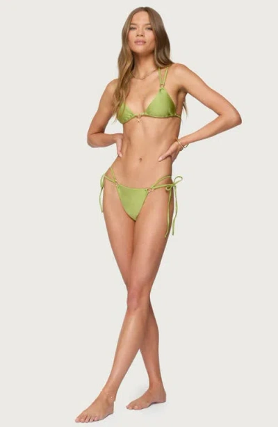 Edikted Neve String Bikini Bottoms In Green