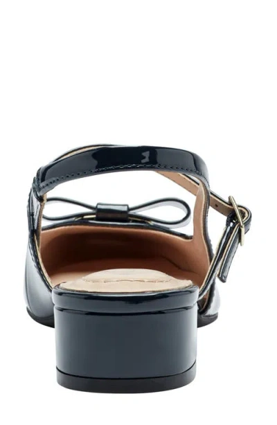 Bandolino Women's Adana Bow Slingback Block Heel Pumps In Blue