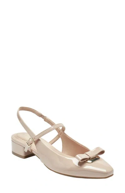 Bandolino Women's Adana Bow Slingback Block Heel Pumps In Neutral