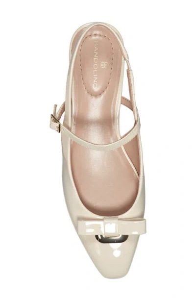 Bandolino Women's Adana Bow Slingback Block Heel Pumps In White