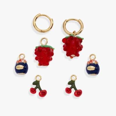 Alex And Ani Picnic Interchangeable Huggie Set In Gold